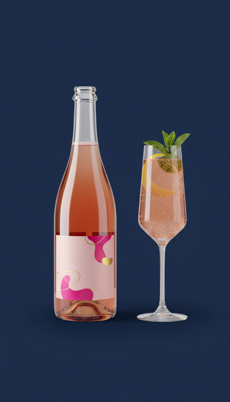 Rosé Sparkler With Berry Infusion
